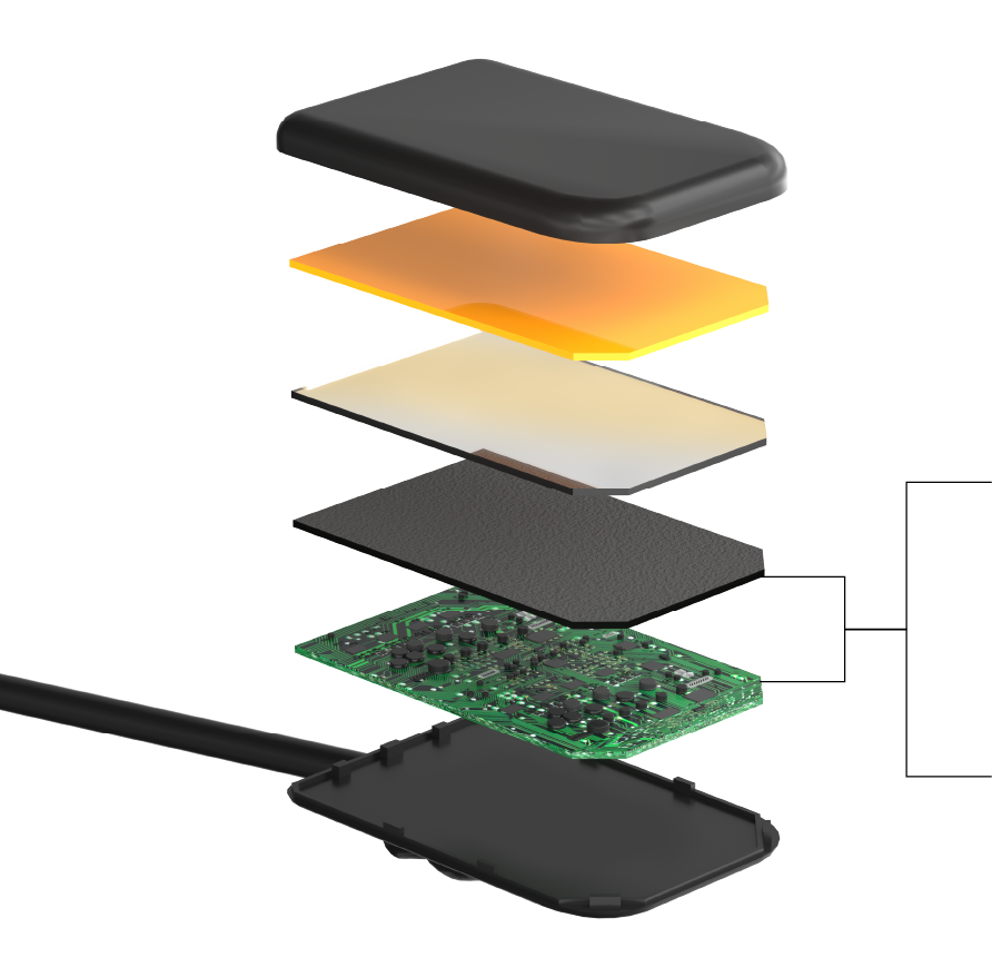 Exploded view of NanoPix sensor imaging layers